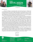 Mark Holmes Prayer Letter:  Those Who've Had a Part