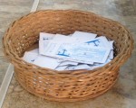 Basket with Faith Promise Pledges