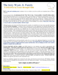 Jerry Wyatt Jr. Prayer Letter:  Above All That We Ask or Think!