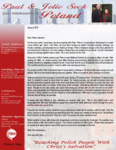 Paul Sock Prayer Letter:  Help Wanted