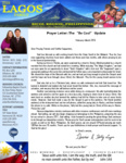 Dennis Lagos Prayer Letter:  The “Be Cool” Update