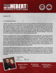 Brian Hebert Prayer Letter: Streams in the Desert