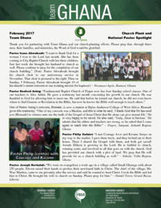 Team Ghana National Pastor Spotlight: Learning the Bible and Teaching Others