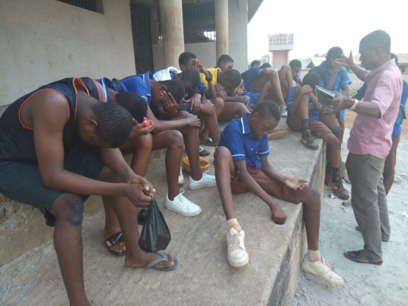 Pastor Gyasi Preaching to Muslim Young Boys at School