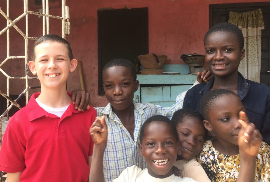 John Sarver with Henry, Henrietta, and an attention seeker