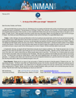 Chad Inman Prayer Letter: For the Joy of the Lord Is Your Strength
