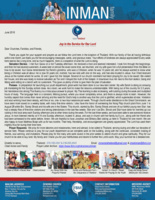 Chad Inman Prayer Letter:  Joy in the Service for Our Lord
