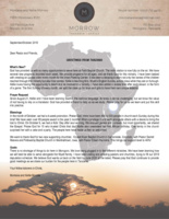 Montana Morrow Prayer Letter:  We Are Being Plugged Into the Ministries!
