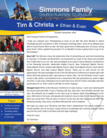 Tim Simmons Prayer Letter:  Changed Lives in a Busy Fall!