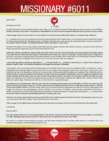Missionary #6011 Prayer Letter:  Chinese Characters Tell of Christ