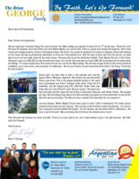 Brian George Prayer Letter:  Great Things He Hath Done!
