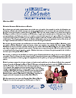 Henry Gonzalez SPANISH Prayer Letter: Un Honor