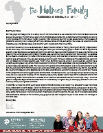 Mark Holmes Prayer Letter:  SMITE Travels