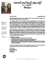 Darrell Ratcliff Prayer Letter:  To God Be the Glory!