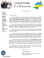 Gregg Schoof Prayer Letter: More Problems From Rwanda