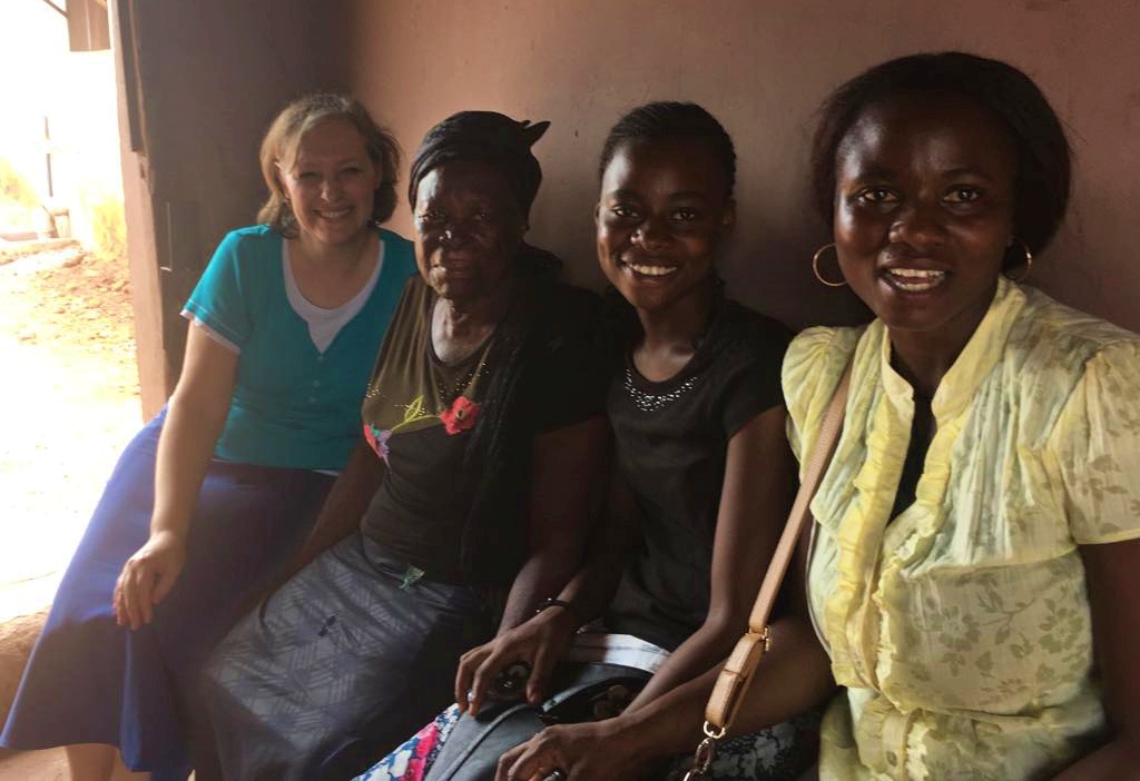 Mary with Maria Emmanuela and Mavis Soul Winners with Convert