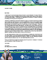 Ben Turner Prayer Letter: Strong in Faith
