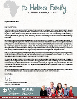 Mark Holmes Prayer Letter: Field and Furlough News