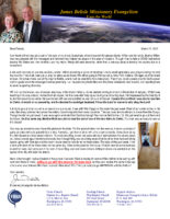 James Belisle Prayer Letter: The World Starts to Open Up!