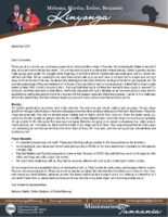 Mshama Kinyonga Prayer Letter: Thank You for Your Prayers