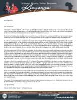 Mshama and Martha Kinyonga Prayer Letter: Our Church's Seven-Year Anniversary