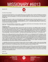 Missionary #6013 Prayer Letter: Answers to Prayer