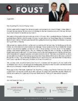 Zach Jr. and Cassandra Foust Prayer Letter: Great Month of August!