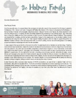 Mark and Sabrina Holmes Prayer Letter: Guests and Opportunities