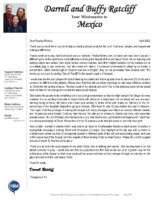 Darrell and Buffy Ratcliff Prayer Letter: Great Opportunities!