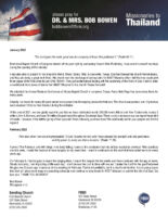 Bob and Jacqueline Bowen Prayer Letter: Great Was the Company of Those That Published It!
