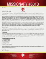 Missionary #6013 Prayer Letter: A Lady's Perspective of Her Family on Deputation