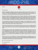 Team Indo-Phil Update:  Moving Beyond COVID