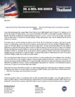 Bob and Jackie Bowen Prayer Letter: A New Kidney!