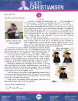 Scott Christiansen Prayer Letter: Being Established