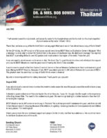 Bob and Jacqueline Bowen Prayer Letter: Thank God for His Word!