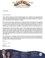 Ron and Laura Back Prayer Letter: Furlough Off to a Great Start!