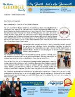 Brian and Liesl George Prayer Letter: Missions Conference in Our Home Church