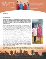 Walter and Suni Poole Prayer Letter: Coast-to-Coast Furlough