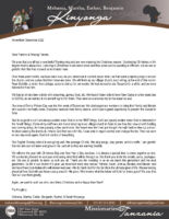 Mshama and Martha Kinyonga Prayer Letter:  God Is in the "Small" Things Too!