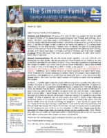 Tim and Christa Simmons Prayer Letter: Visitors, Salvations, and Gospel Conversations