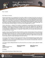 Mshama and Martha Kinyonga Prayer Letter: God Is Good