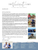 Ian and Czarinna Vincent Prayer Letter: Missions-Emphasis Month and Family Camp
