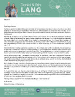 Daniel and Erin Lang Prayer Letter: Teaching Institute!