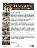 Garry and Mindy Tingson Prayer Letter:  The Church Continues On!