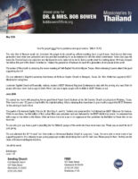 Bob and Jacqueline Bowen Prayer Letter: We Have Dropped the Ball!