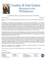 Courtney and Ester Godsoe Prayer Letter: Continued Fruit and Blessings