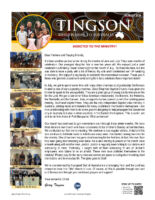 Garry and Mindy Tingson Prayer Letter: Addicted to the Ministry!