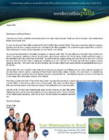 Wes and Cynthia Palla Prayer Letter: Winter Work
