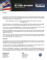 Bob and Jacqueline Bowen Prayer Letter: I Speak This to Your Shame