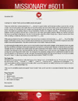 Missionary #6011 Prayer Letter:  The Lord Is Directing Our New Church Plant